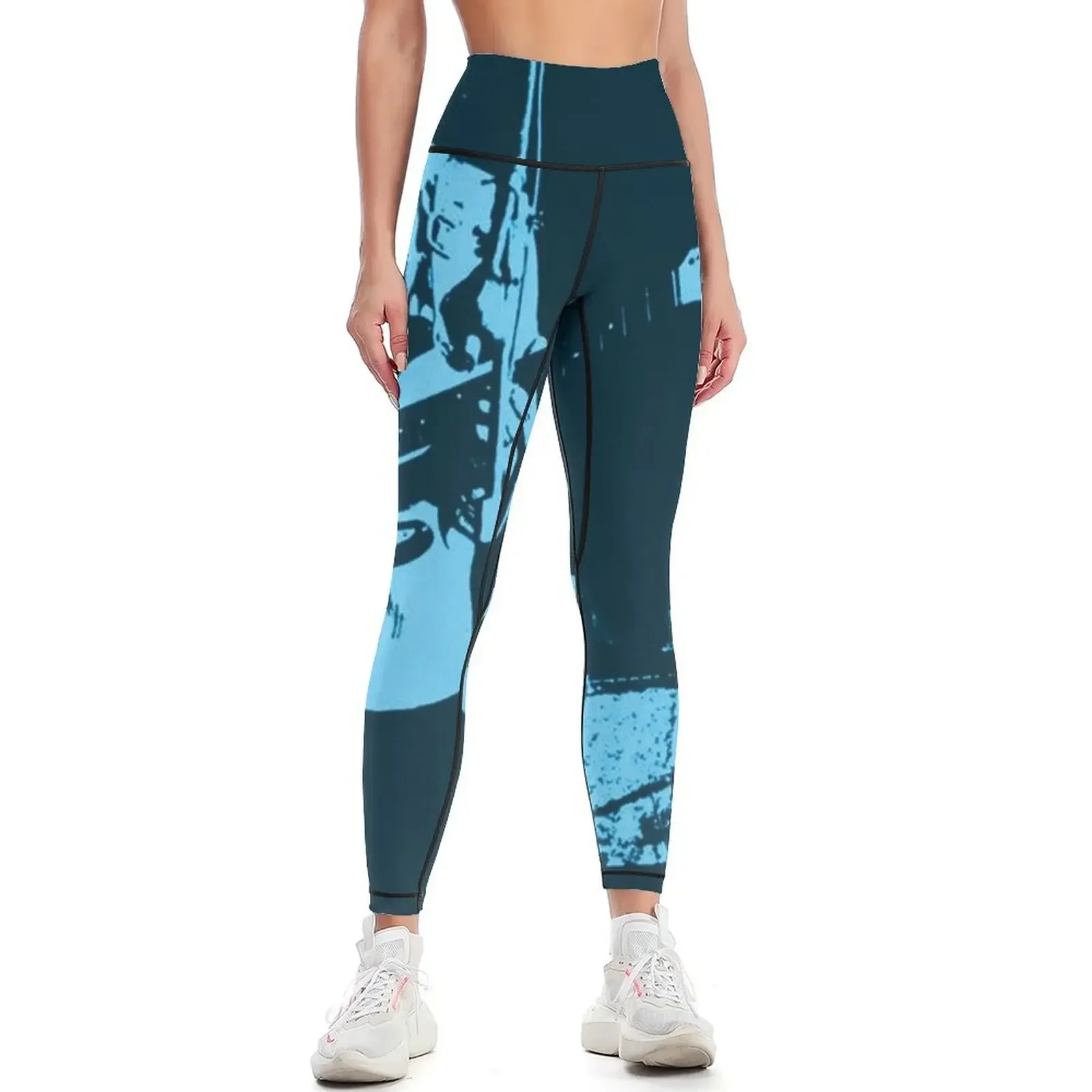 Jerry Garcia on Stage c1971 in Blue Leggings Women's tights sports woman gym Fitness woman Jogger pants Womens Leggings