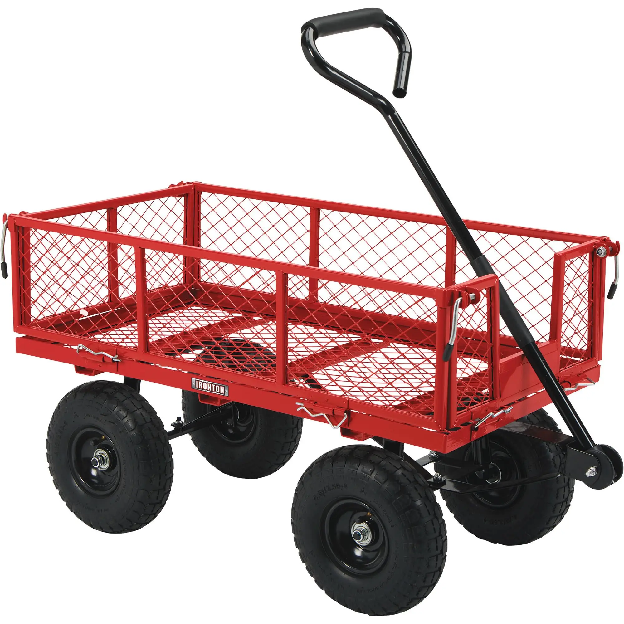 Steel Garden Cart, 400-Lb. Capacity, 38in.L x 18 1/2in.W x 21in.H | Controlled material movement, Shop and warehouse