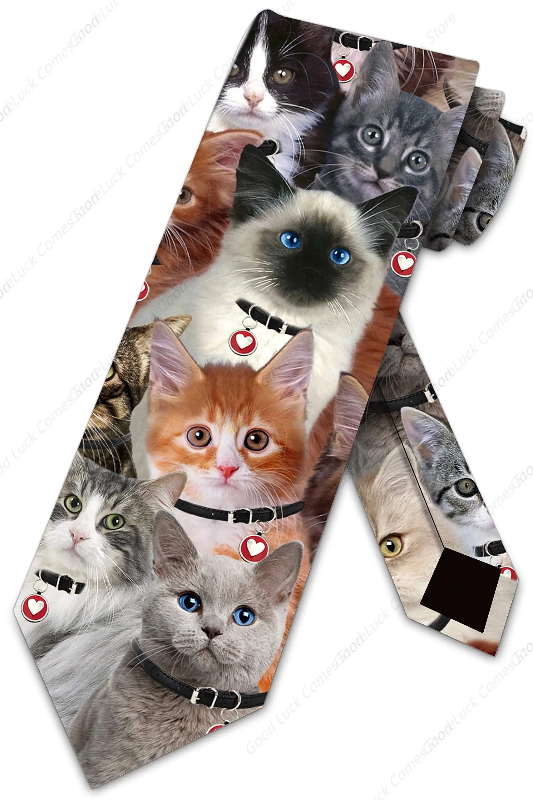 

Cat Ties Mens Valentines Day Necktie