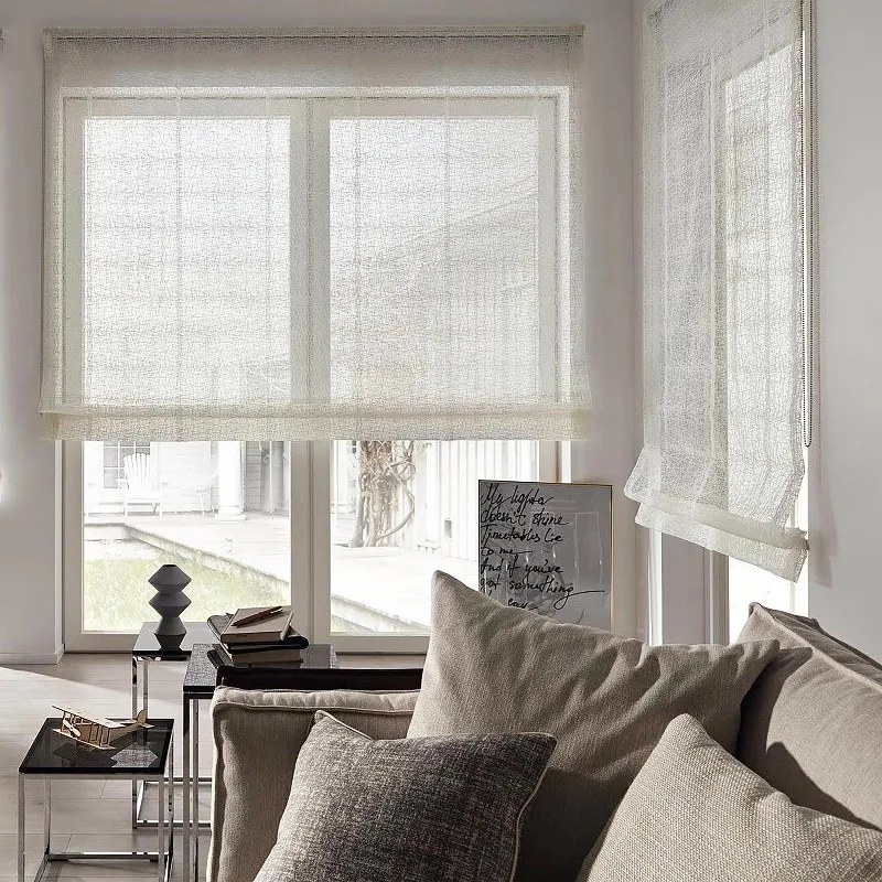 

Customized Roman Blinds Electric and Manual Suitable for Home and Kitchen Use