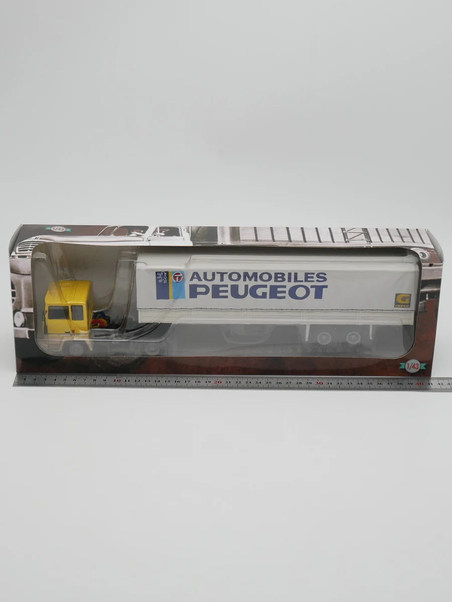 

Diecast Ixo 1:43 Scale Berliet TR 280 1978 Berliet Container Truck Peugeot Car Transport Vehicle Toy Car Alloy Car Model