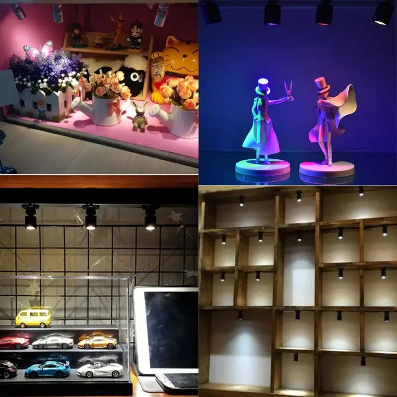 MINI LED Spotlight 3W Surface Mounted Downlight  AC110V 220V LED Cabinet Counter Display case Showcase Home Lighting DC12V