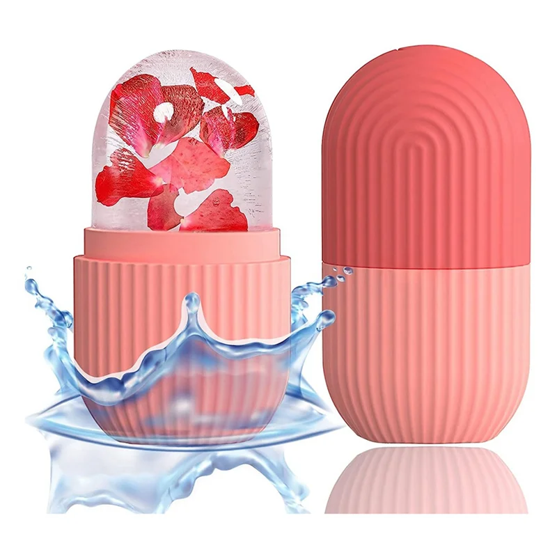 【Coupon!】2X Ice Face Roller Massager,Ice-Cube Roller For Face,Eyes And Neck Naturally Conditioning And Skin Care,A