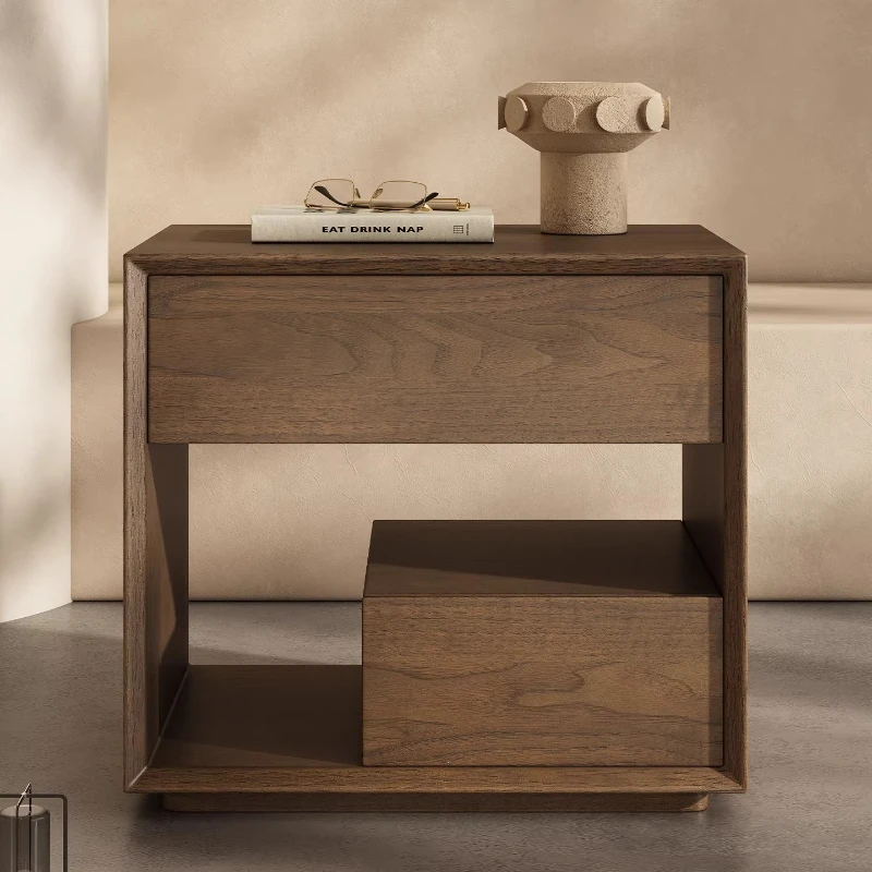 

European Elegant Nightstand Table Drawer Minimalist Nordic Nightstands Narrow Simple Mesa De Noche Bedroom Furniture