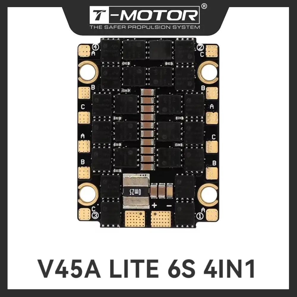 

T-MOTOR HOBBY T-HOBBY V45A LITE 6S 4IN1 ESC Electronic Speed Controller Lighter Weight for FPV RC Racing Drone Motor Drone