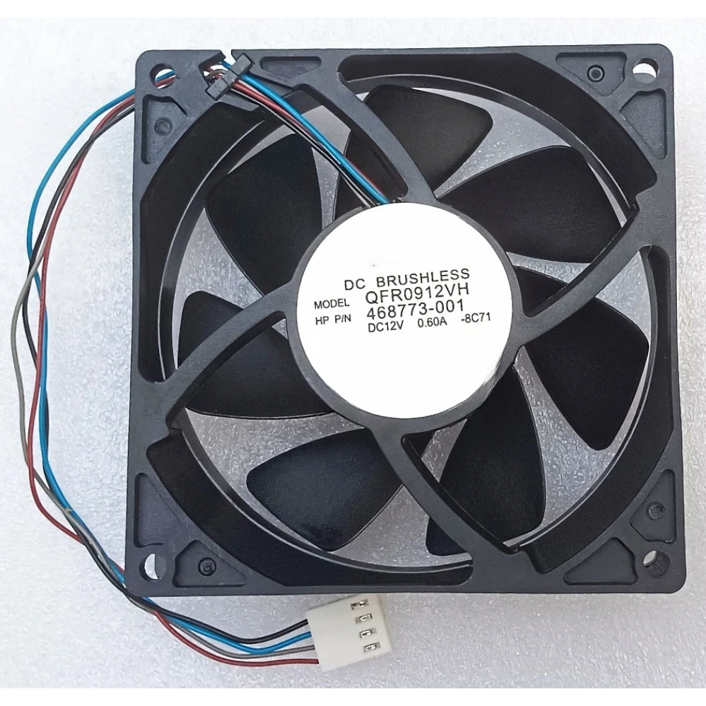 9225 High Airflow Cooling Fan For Delta QFR0912VH 9CM 4 Wire Dual Ball Bearing DC12V 0.60A Fan (002)