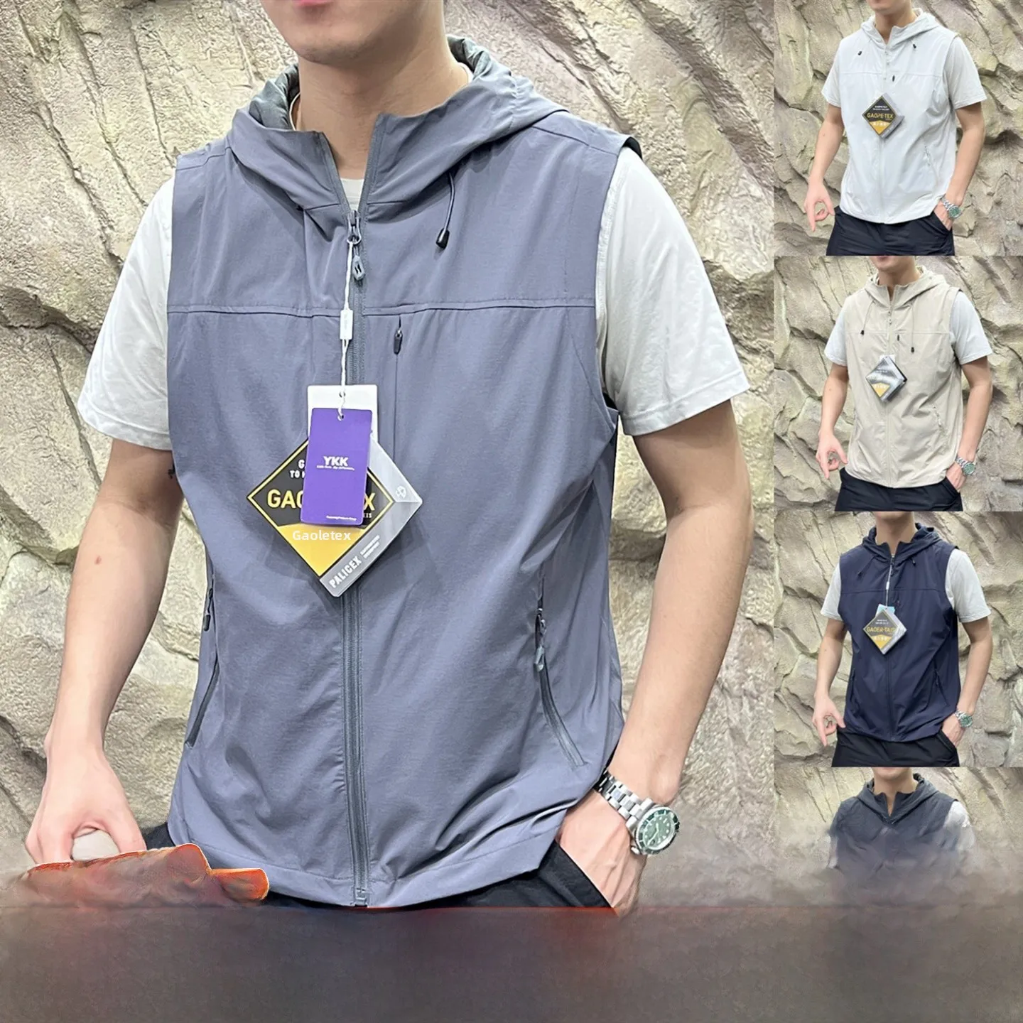 

Profional Outdoor Men's Qui Dry Breathable Elastic Vest 3D Tailoring Layered Wear Autumn New Sle Youth Faion