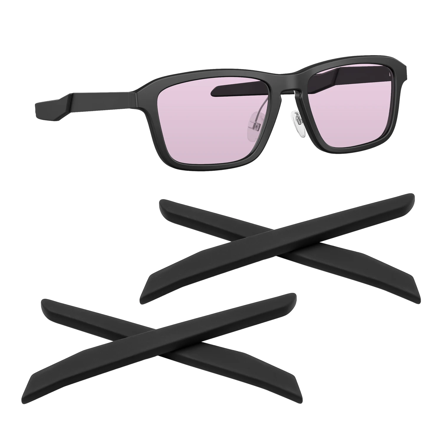 Spare Ear Socks Replacement for Oakley Round Out Asian Fit(Youth Fit) OY8014A/Round Out Low Bridge(Youth Fit) OY8014A Frame