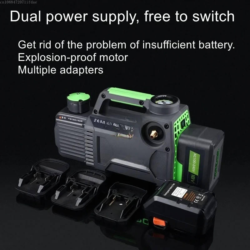 2F1BRK  vacuum packaging pump (1 liter dual stage) dual electric brushless battery 4.0AH