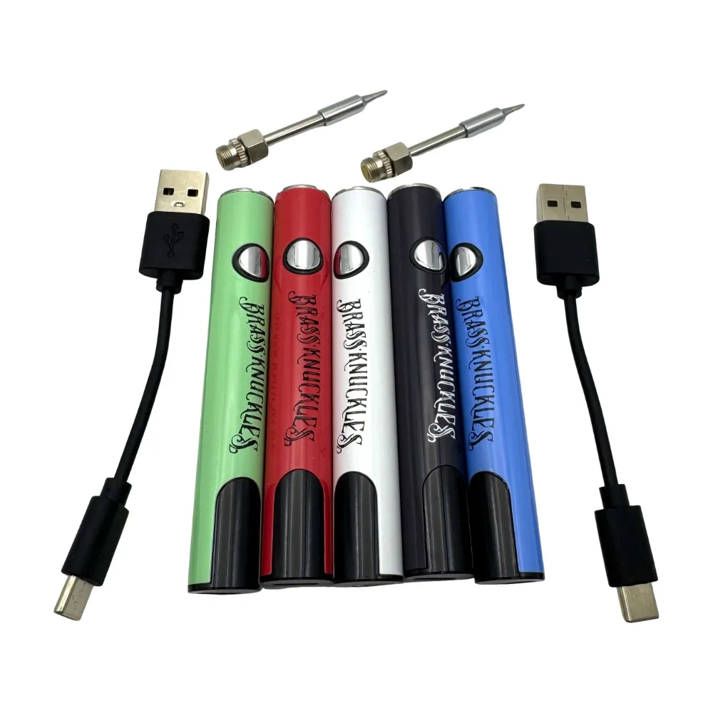 510 Thread Electric Soldering Iron Pen Brass Knuckles LCD Display Battery Smart Preheat 2.7-4.2V Variable Voltage Battery