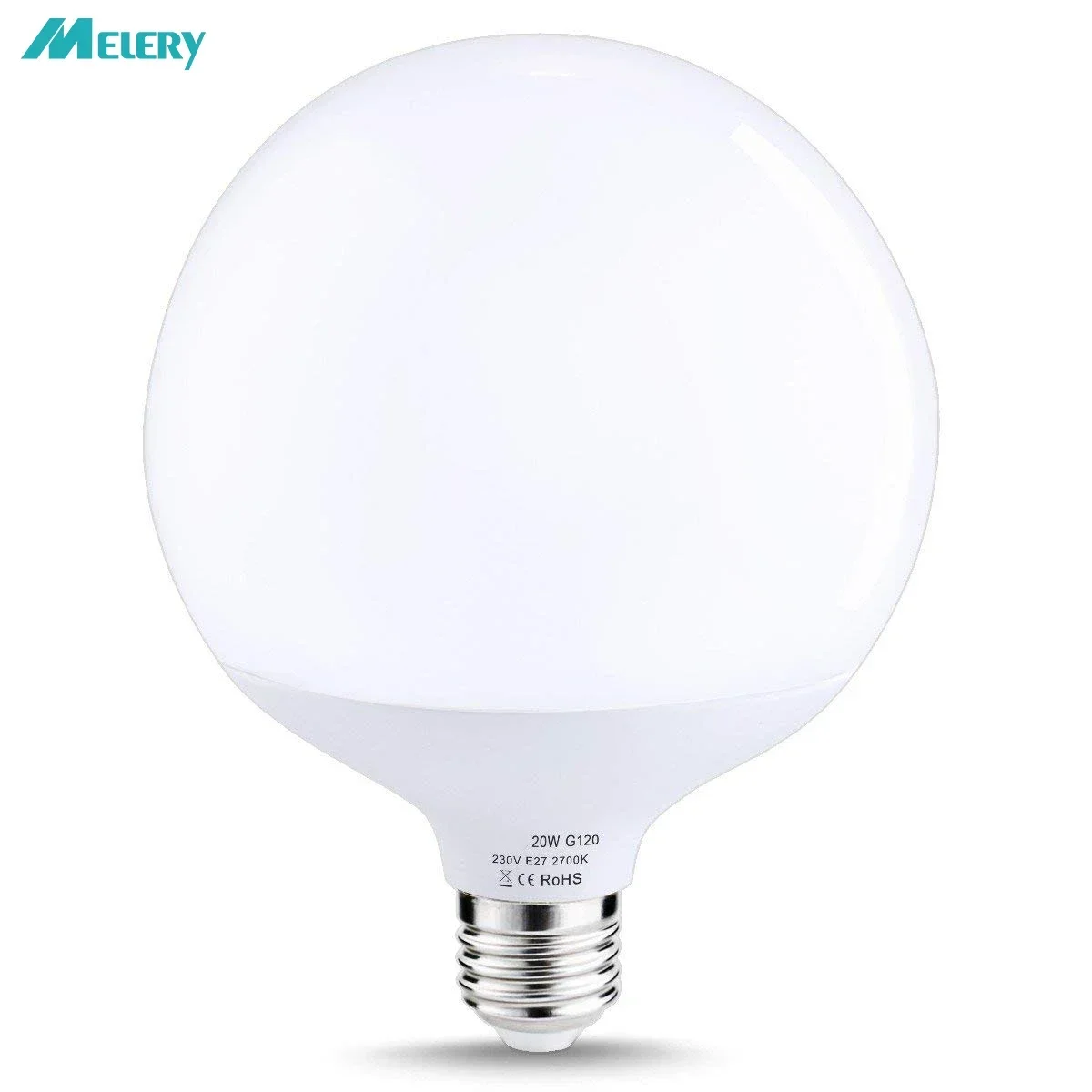 E26 E27 LED Light Bulb 20W Globe G120 Lamp Edison Screw 200W Equivalent Daylight 5/6000K Warm White 2700K 1800lm for Home Using