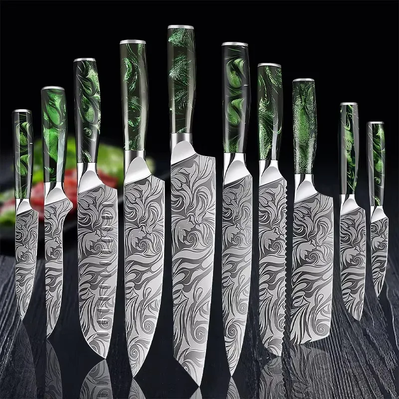 Stainless Steel Professional Japanese Kitchen Knives Durable Slicing Boning Paring Bread Utility Knife Chef Cleaver Meat Knife