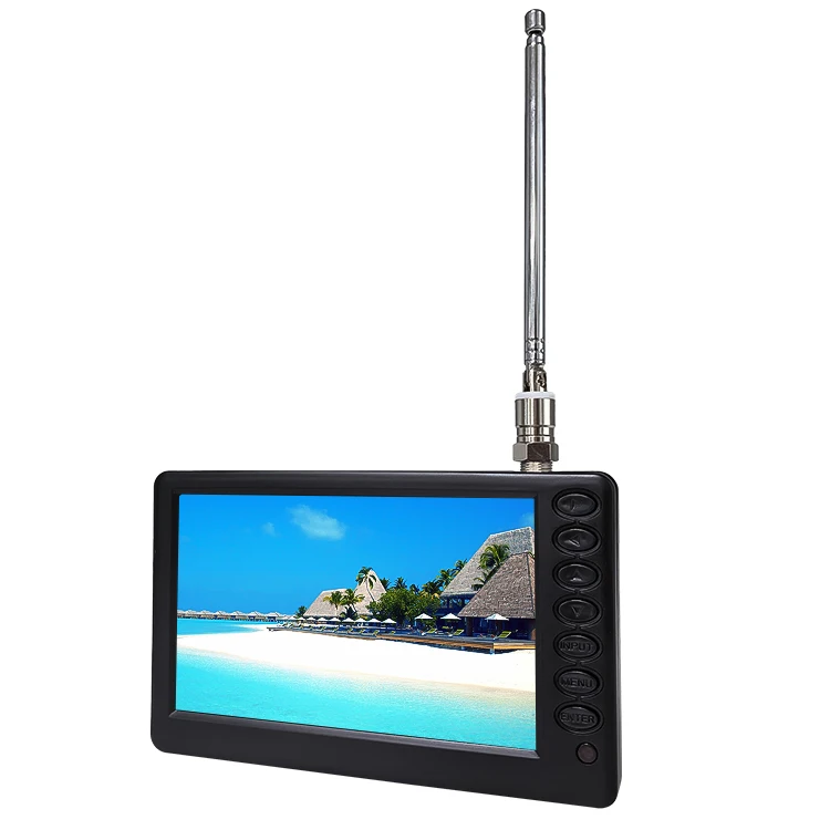 Portable TV 5 Inch Digital Television With Battery DVB-T DVB-T2 ATSC ISDB Optional