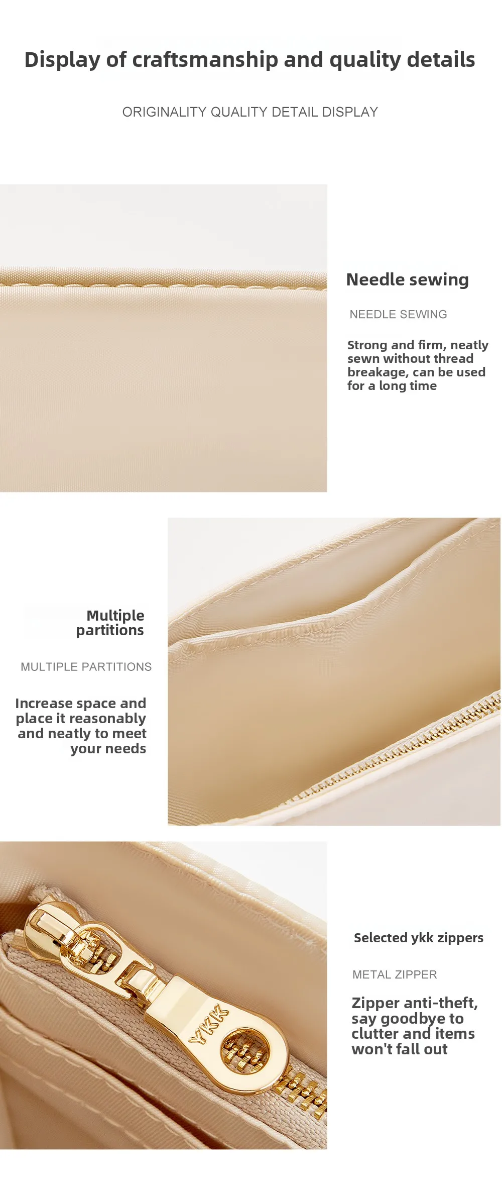 Bag Organizer Insert For Mini Herbag Inner Bag Nylon Lining Reconstruction Storage Bag Support Bag Insert Bag Accessories