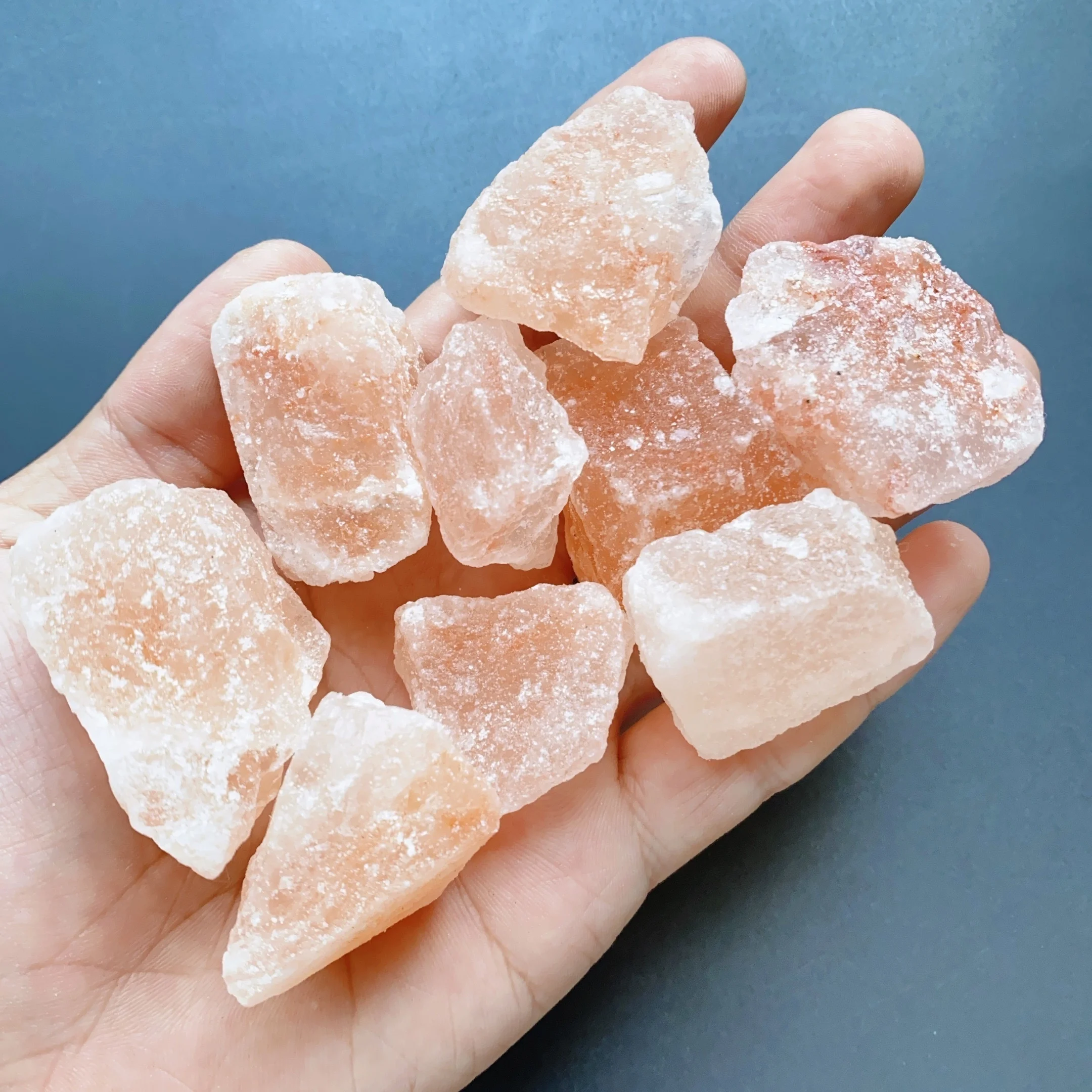 1/3/5pcs Himalayan Salt Rough Stone, Himalayan Salt Chunk, Orange salt, Natural mineral underground salt