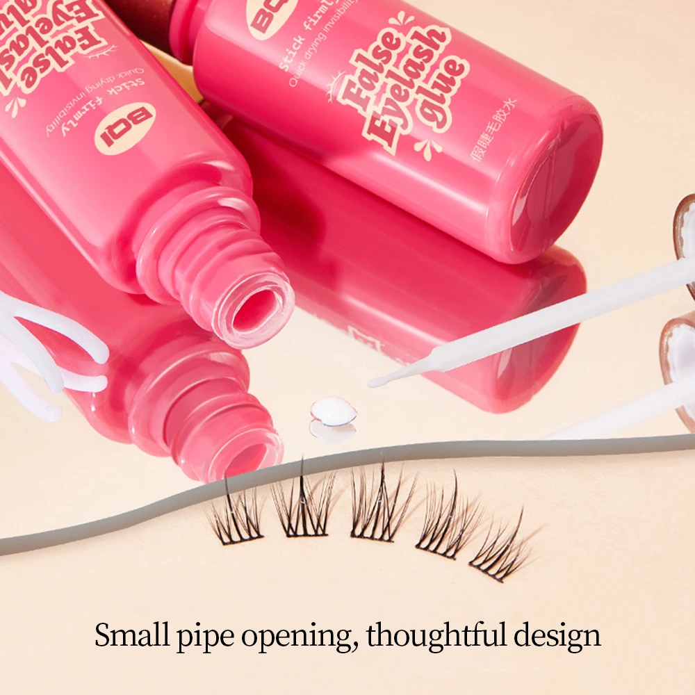 BQI Quick Drying False Eyelashes Glue, Mild Non-Irritating &Transparent & Waterproof Sweatproof False Eyelashes Glue Adhesive