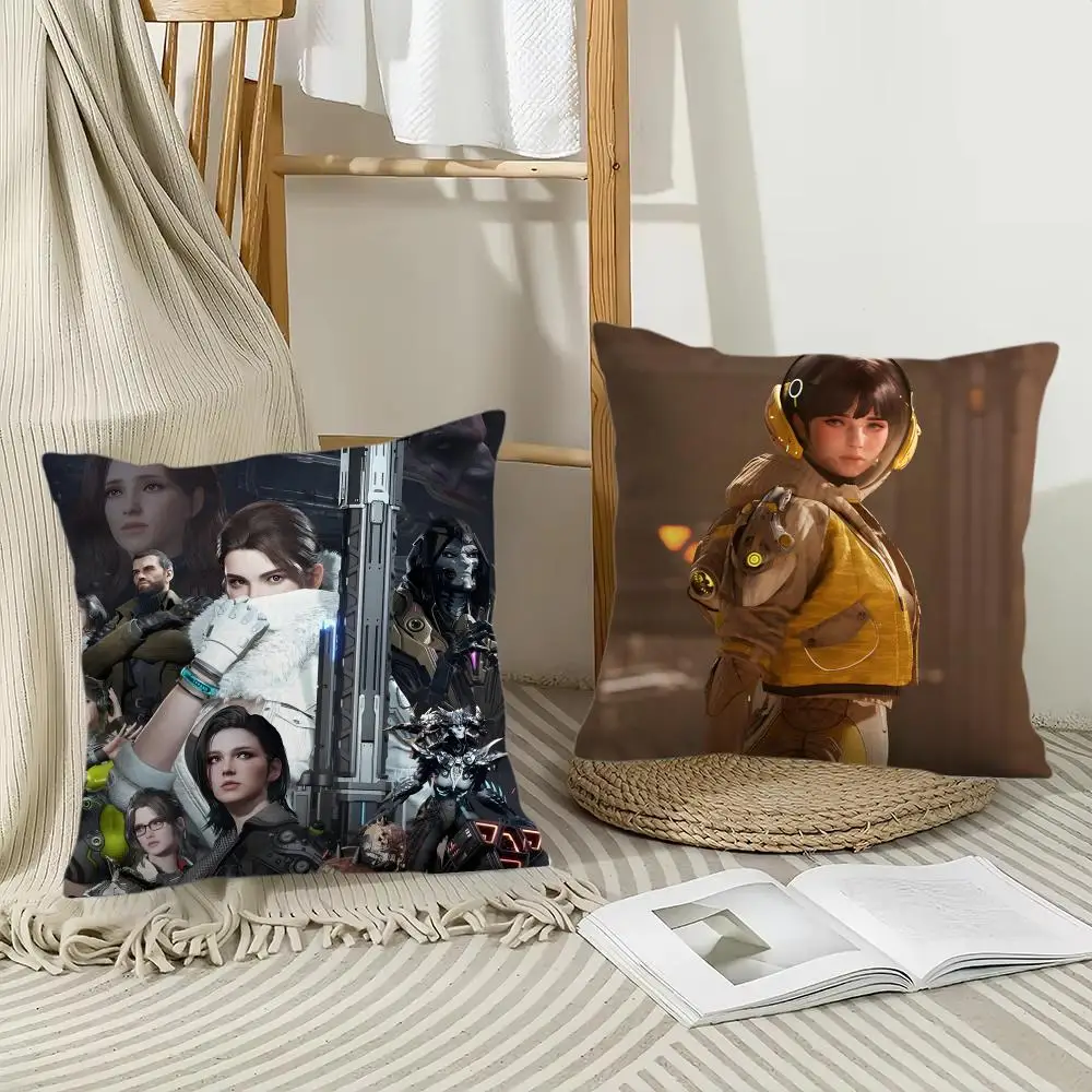 game t-The First Descendant Cushion Cover Pillow Case Short Plush Square Throw Pillow Covers Pillowcase Sofa Home Decor Gift