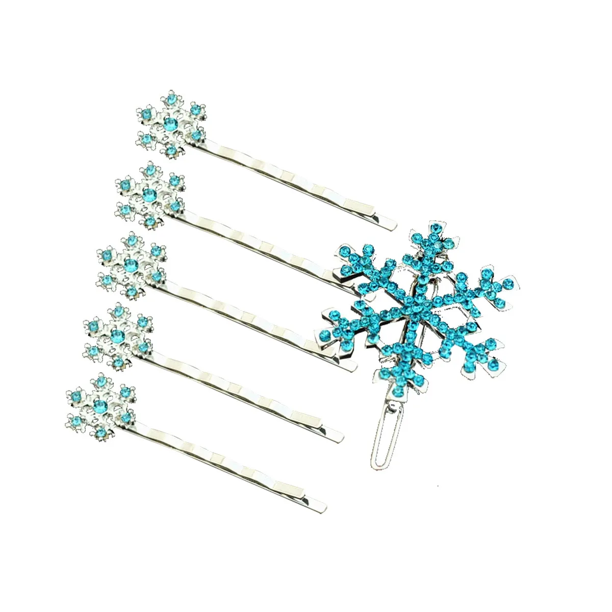 

Набор из 6 заколок для волос в форме снежинок, свадебные аксессуары для волос с кристаллами и стразами, серебряные элегантные аксессуары для свадьбы, выпускного вечера и вечеринки