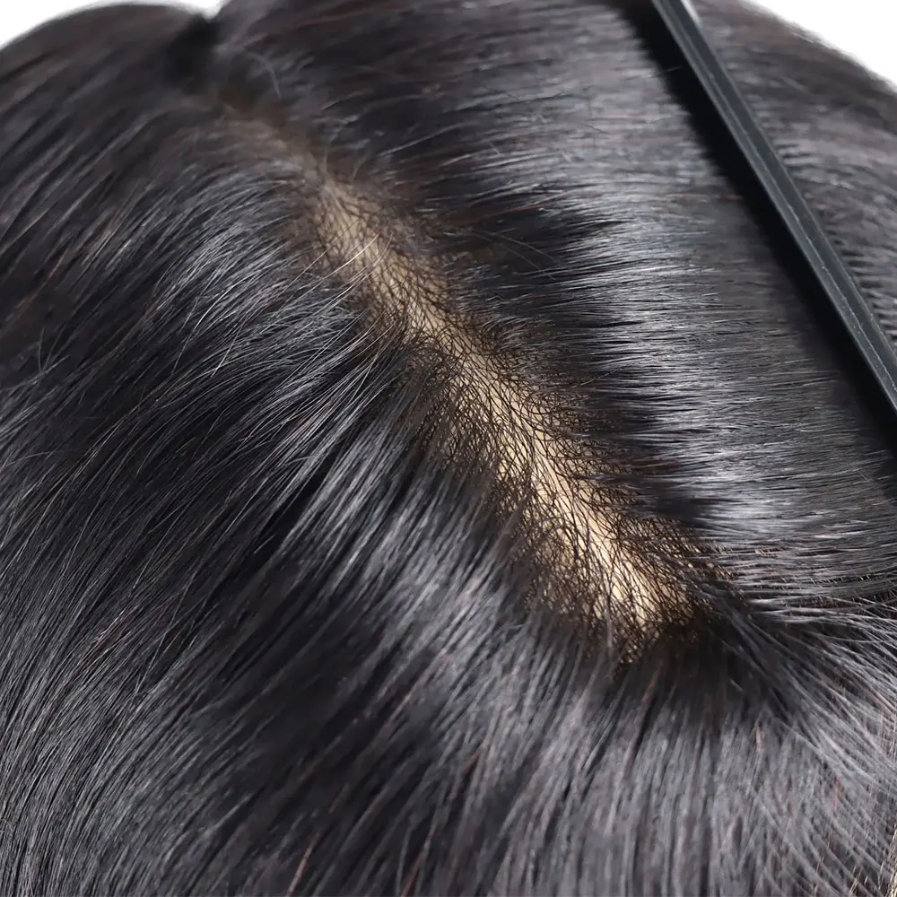 8 "x 10" полная кожа парик из искусственной кожи для мужчин инъекционный полный поли человеческие волосы мужской парик # 1B Мужской капиллярный протез, замена волос