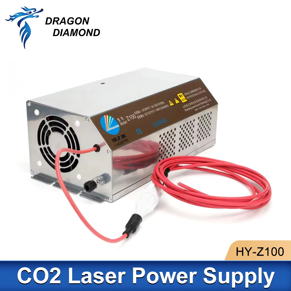 Dragon Diamond HY-Z100 Co2 Laser Power Supply 100W Laser Source For 100W-130W CO2 Laser Engraving Cutting Machine