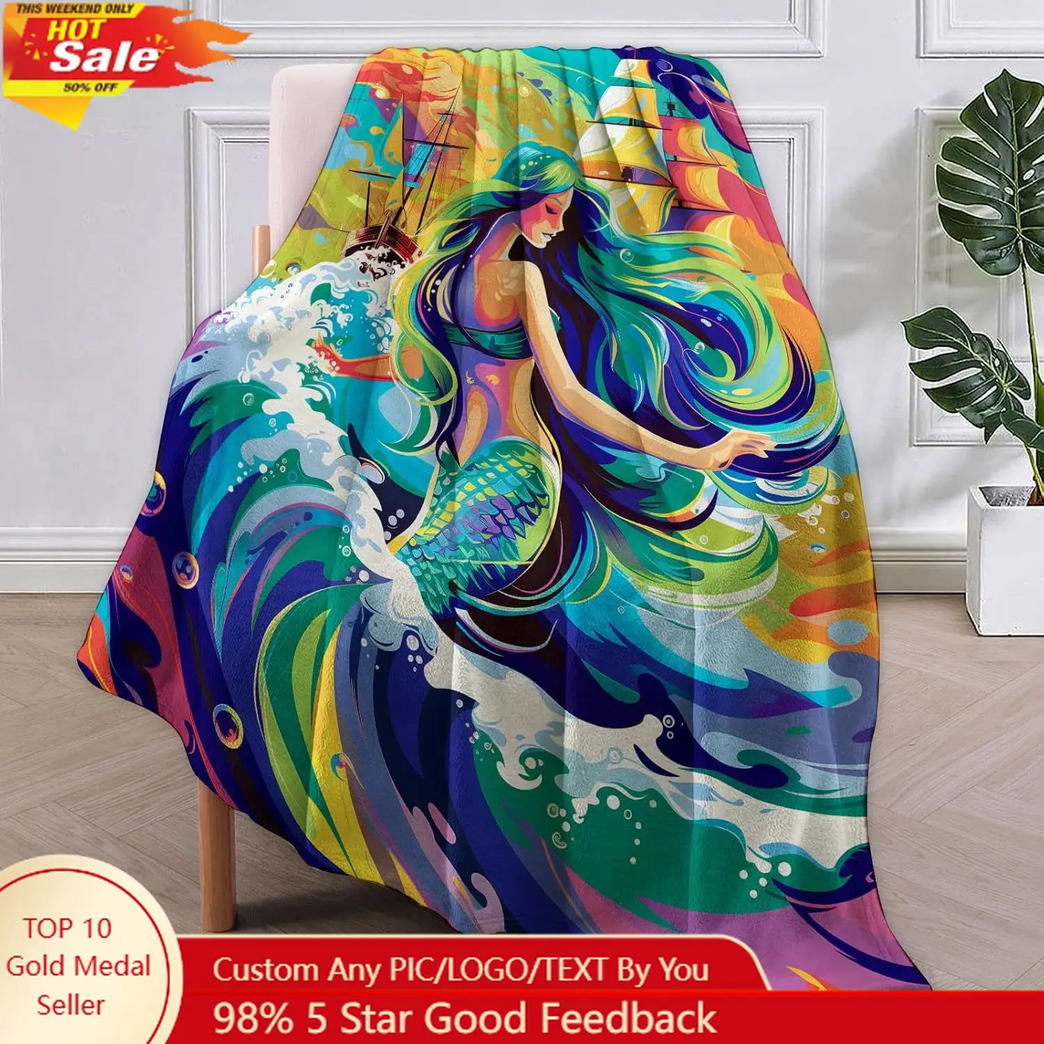 

Jungle Hippo Throw Blanket Animal Design Blankets for Children's Room Decor Soft Warm Blankets Hippopotamus Custom blankets
