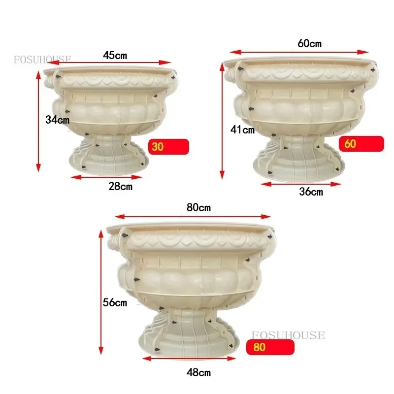 

Скандинавская утолщенная АБС-пластик, форма для цветочного горшка, цементная форма для сада, балкона, забора, квадратная колонна, пирс, римская колонна, бетонный бонсай