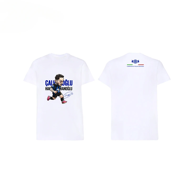 Camiseta de algodón puro para hombre y mujer del Club de fútbol, camisetas informales de manga corta con estampado de cómic, moda de verano, camisetas para fanáticos