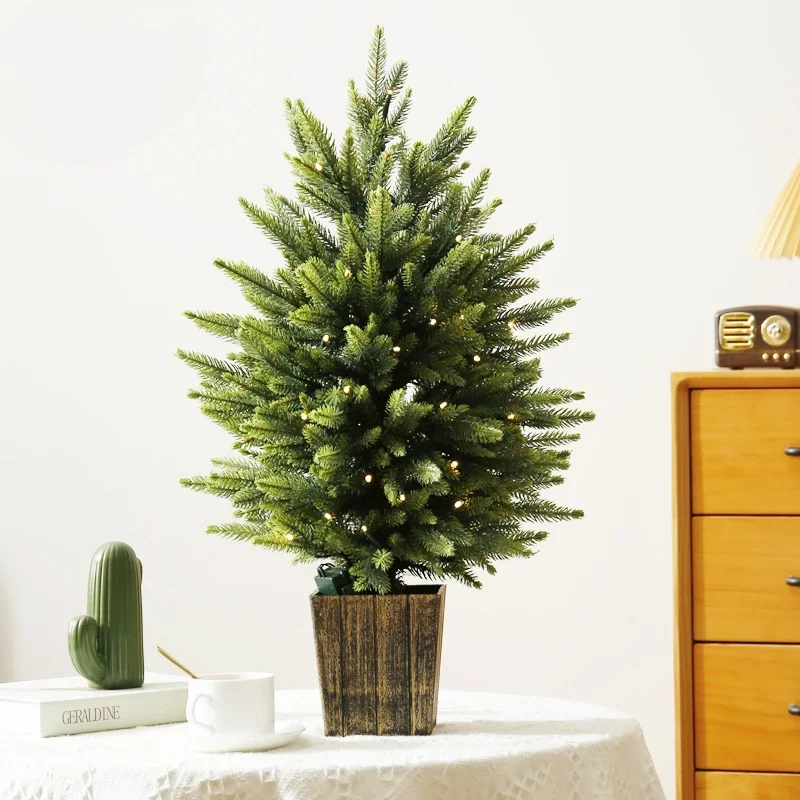 Mini Encryption Small Christmas Tree 60cm TV Cabinet, Desktop Christmas Home Decorations, Small Christmas Tree Potted Tree