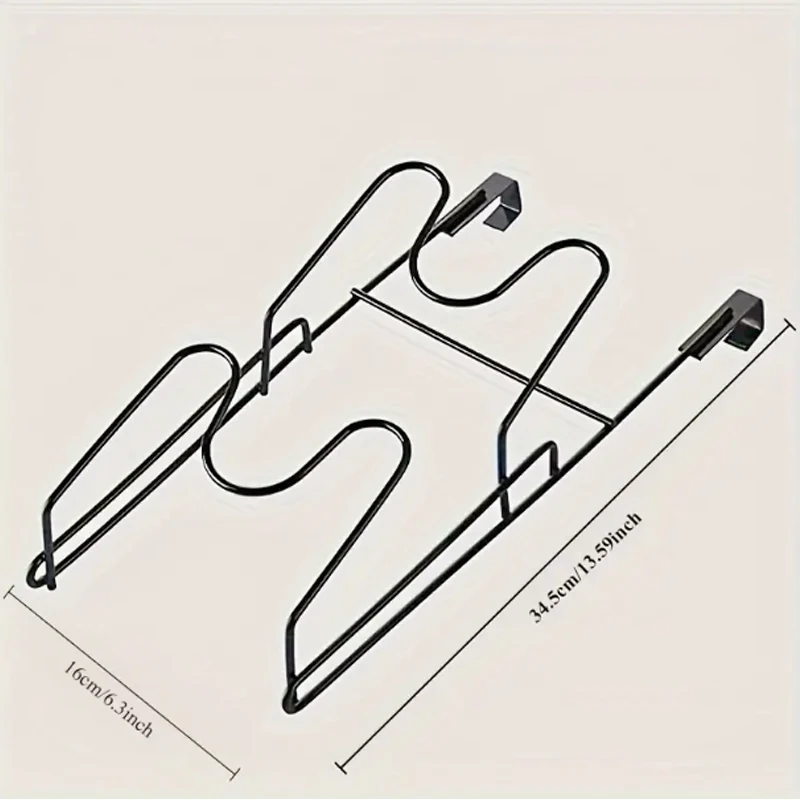 Hanging Pot Lid Rack Kitchen Organizer Pan Cover Shelf Towel Hanger Storage Holder For Cupboard Door Cutting Board Storage Shelf