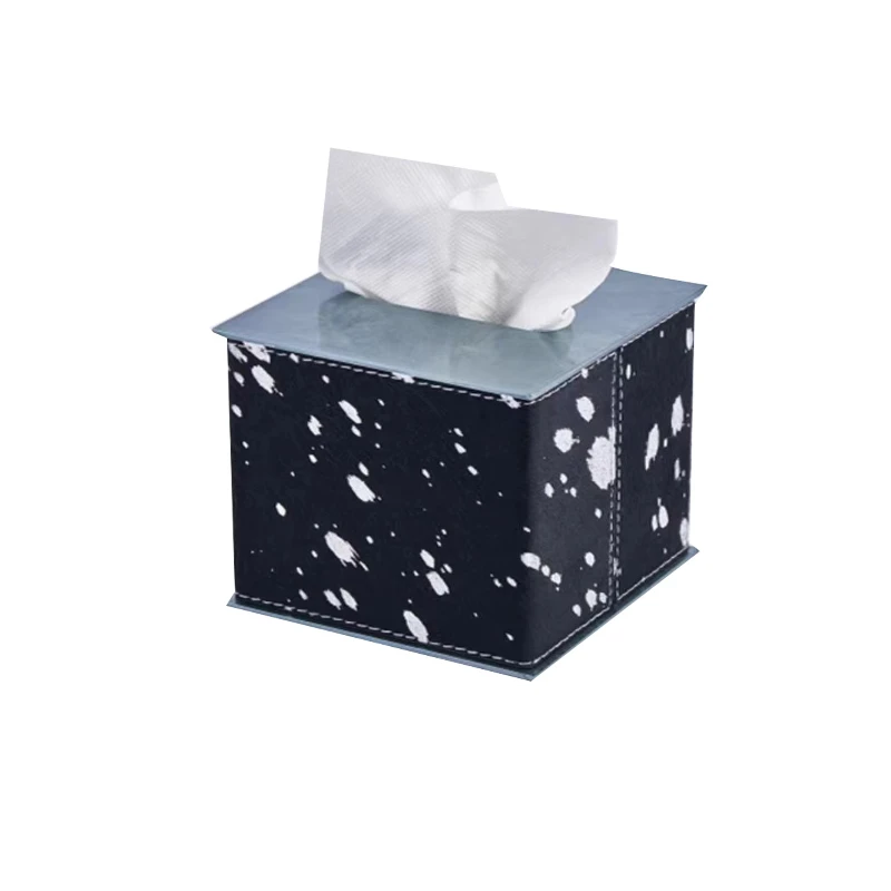 

Modern Luxury Horse Hair Stainless Steel Tissue Box Decorations Art Paper Rack Home Craft Room Hotel Party Decorations