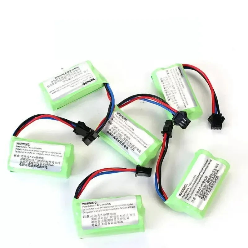 for 7.4V High Capacity 14500 Li-ion Battery Pack with SM-3P Connector for RC Off-Road Car Racing Toy Vehicle