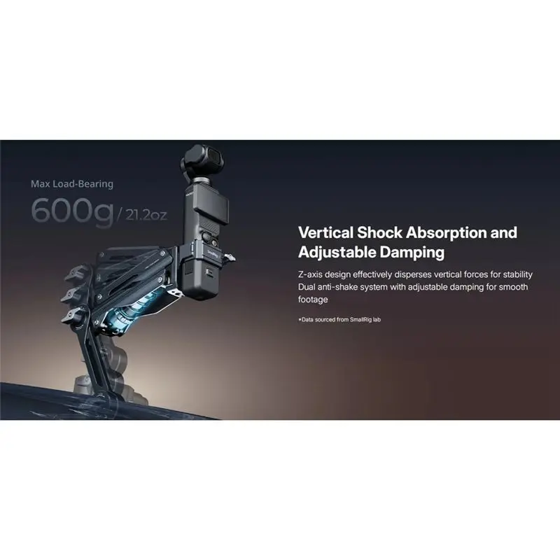B31B Mini for Shock Absorber for DJI for Osmo Pocket 3 for GoPro HERO13 X4 Sports Camera Suction Cup Mount