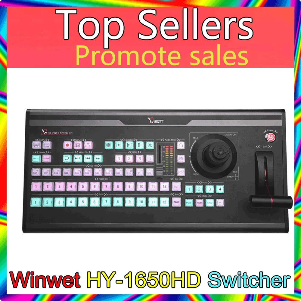 Winwet HY-1650HD لوحة تحكم محول قناة الفيديو معدات تسجيل الفيديو ODM مدير لوحة المفاتيح للبث المباشر