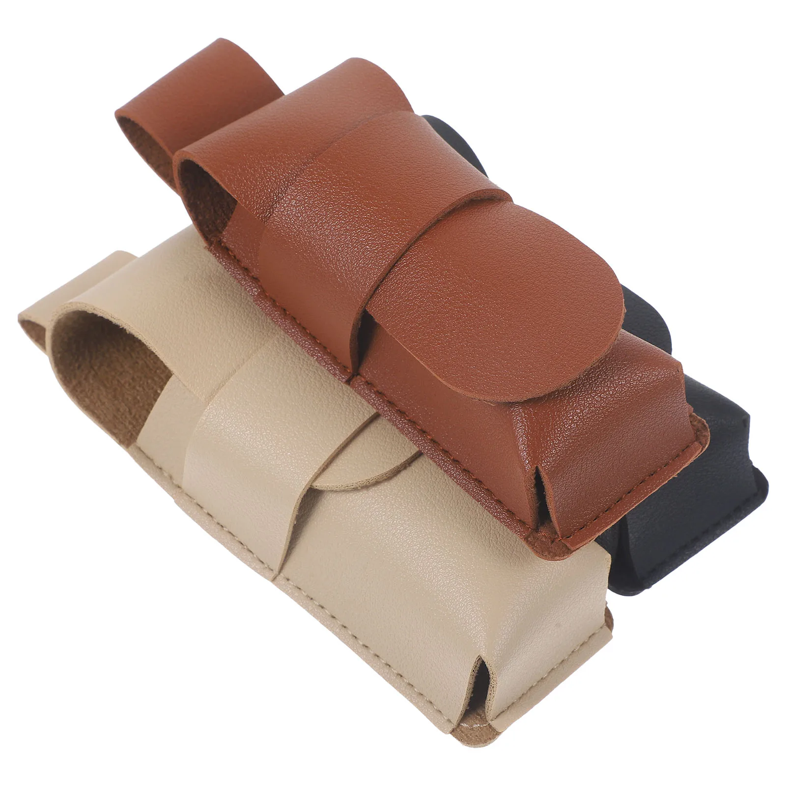 

3pcs Harmonica Case Brown Black Beige Storage Bag Protective Cover For Harmonica Musicians Travel Practice