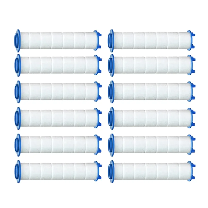 Сменный душевой фильтр для жесткой воды, 12 шт., высокопроизводительный фильтр для душа для удаления хлора и фтора дома