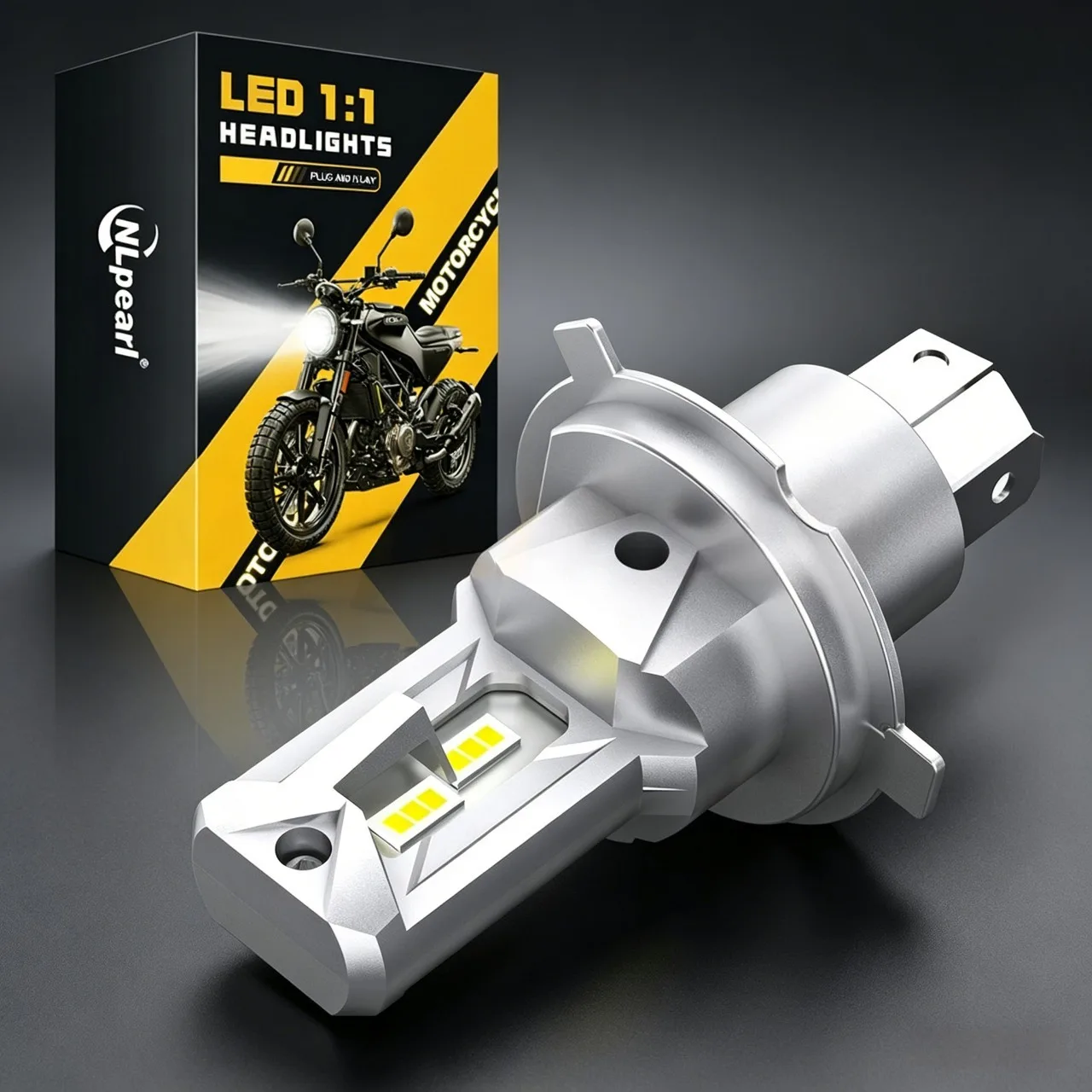 H4 9003 Car LED Headlight Bulb CSP Fan With Canbus High & Low Beam Car Light Turbo Led Diode Lamp Auto Motorcycle CSP 6500K 12V