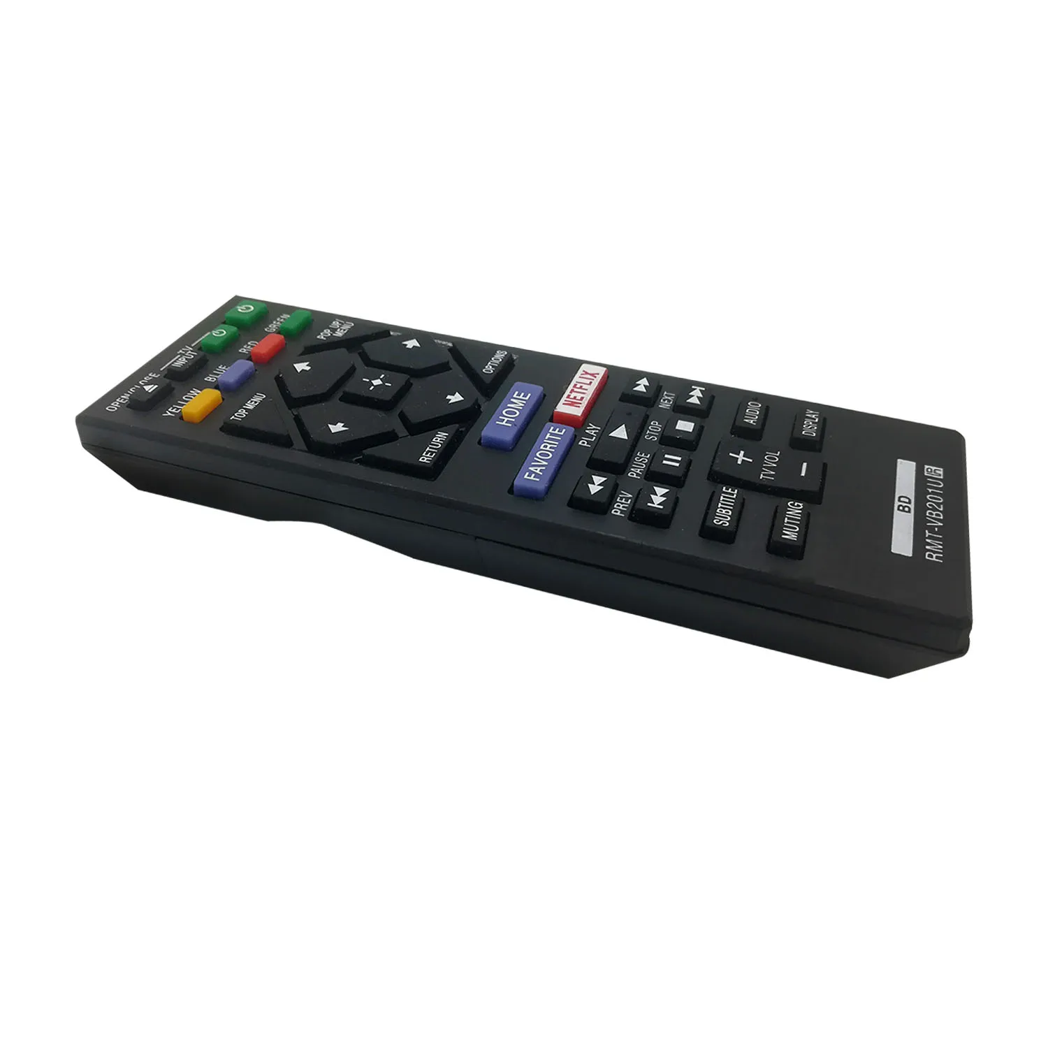 

The remote control is designed for Sony model RMT-VB201U, Blu-ray players: BDP-BX370, UBP-X700, BDP-S1700, a