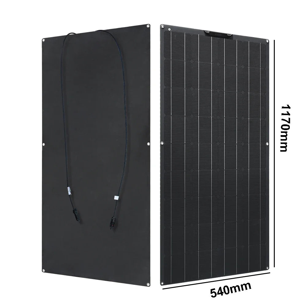 Solar Panel 12v 300w Flexible Photovoltaic System Kit Solar Cell Battery Charger for Car RV Boat Light Camping Home Camper 1000w