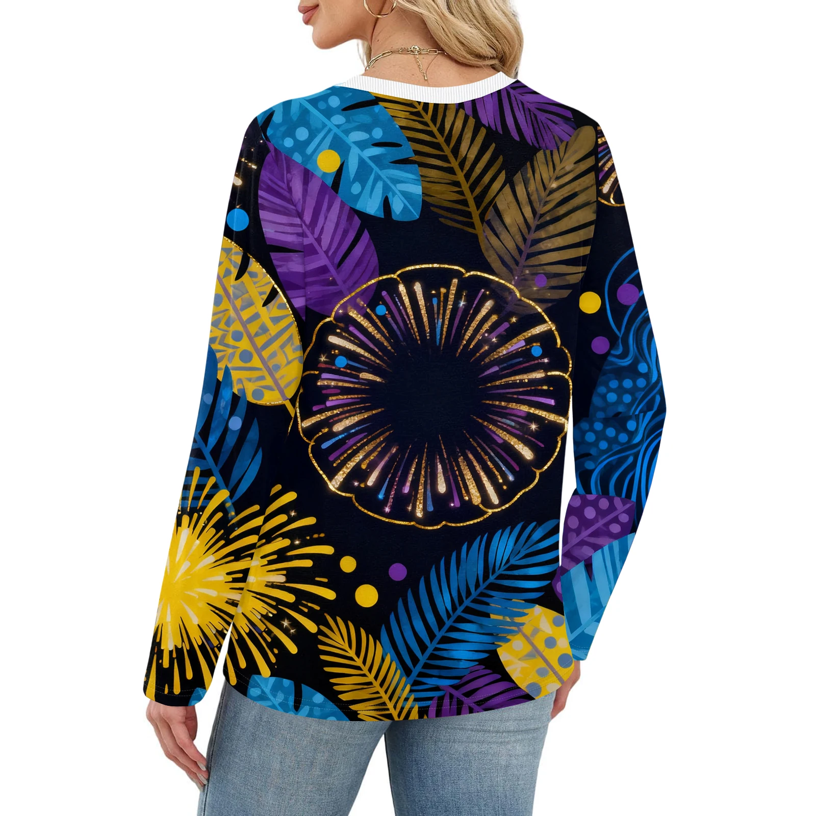 Camiseta de cuello redondo para mujer, jersey básico de talla grande, Tops de carnaval con estampado bonito, uniforme de enfermera holgado y cómodo informal