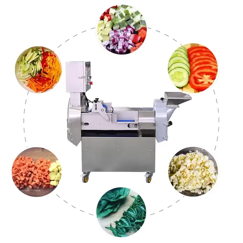 for Electric Automatic Cutting Machine for Cucumber Pepper Carrot Onion Potato Lettuce Celery Vegetable Slicer Dicer Chopper
