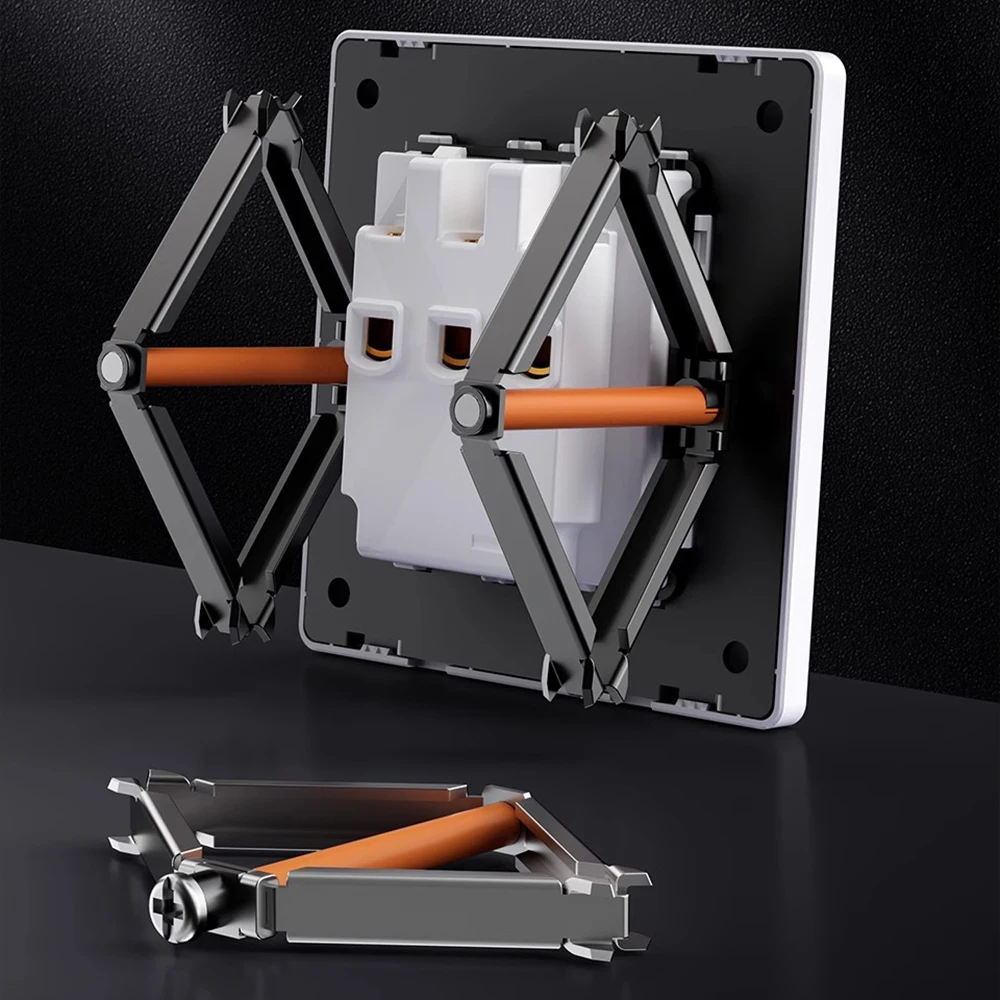 

Тип 86, ремонтная розетка, нижний держатель коробки, кассетный переключатель, темная коробка, запасные аксессуары для ремонта, сталь, антикоррозийная