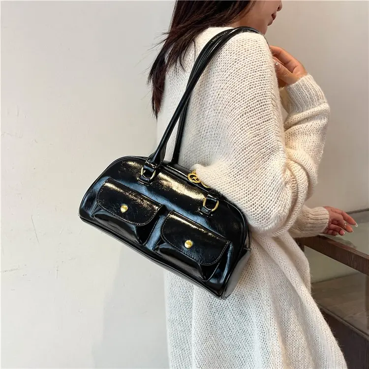 

New 879 Shoulder Bag Fashionable Versatile Commuter Bag Simple Handbag Large Capacity Casual Women's Bag