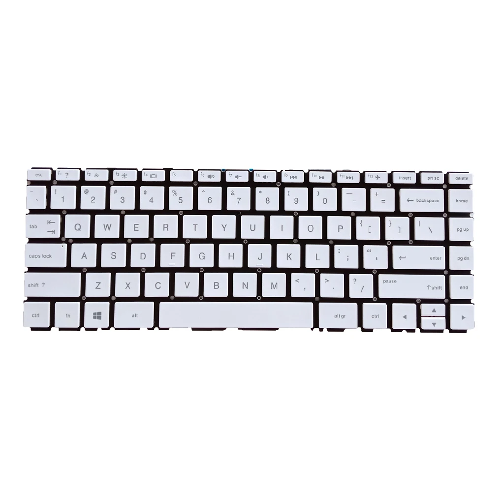 Keyboard Mute Input Apparatus Clear Spacing Computer Accessory Smooth Replacement for HP Pavilion 14-BS Laptops