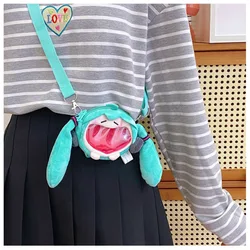 New Anime Hatsune Miku Q version Kawaii Figure plush mini Cross body bag keychain pendant headphone bag pocket coin purse Gifts