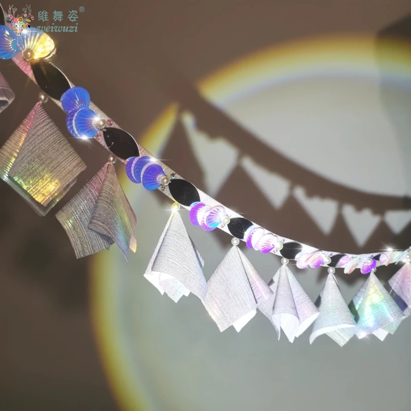 New Fashion Belly Dance Stage Perfermance Accessories Shiny Sequined Waist Chain Hips Scarf Jazz Street Dance Practice Exquisite