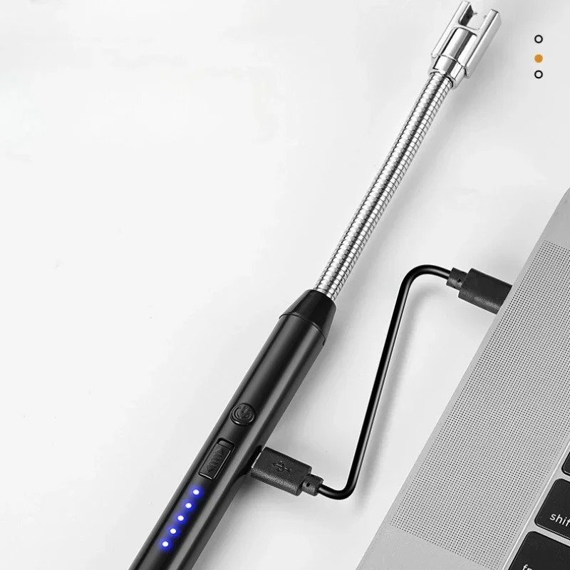 New Metal Aromatherapy Candle Gas Stove Kitchen Charging Ignifier Outdoor Bendable Natural Gas Extended Lighter Ignition Stick