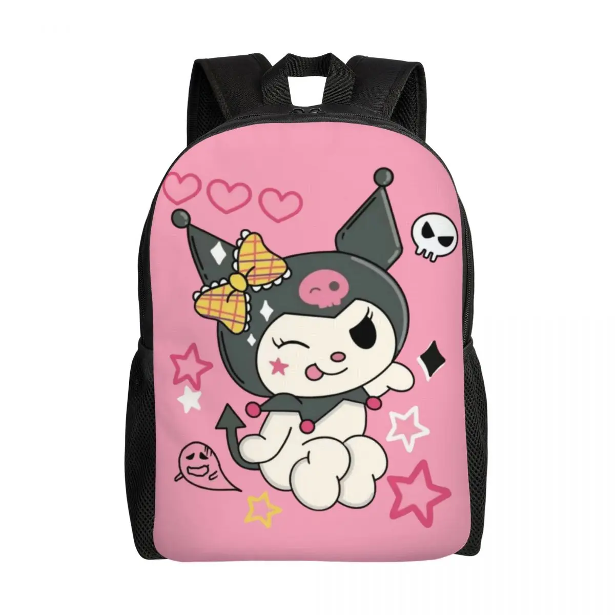 

Custom 3D Print Kuromi Kawaii Animes Backpacks Animation Cute School College Travel Bags Women Men Bookbag Fits 15 Inch Laptop