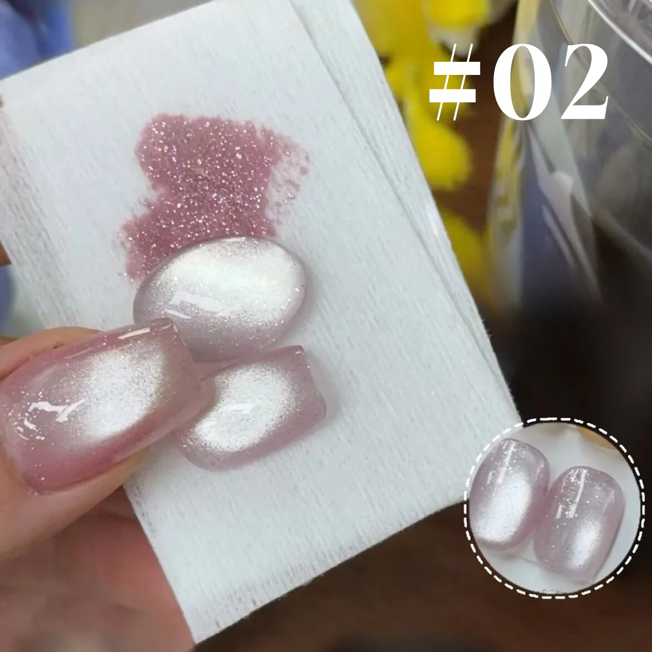 1-16 Stück 12 ml rosa Nägel Welt romantische Cat-Eye-Magnet-Gel-Nagellack-Gel feiner Schimmer Nude Cat-Eye-Nagellack Goldnägel