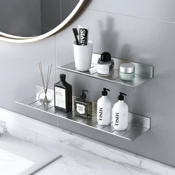 ULA Black Silver Kitchen Wall Hook Bathroom Shelf Shower Holder Storage Rack Towel Bar Robe Hooks Soap Holder Floating Shelf