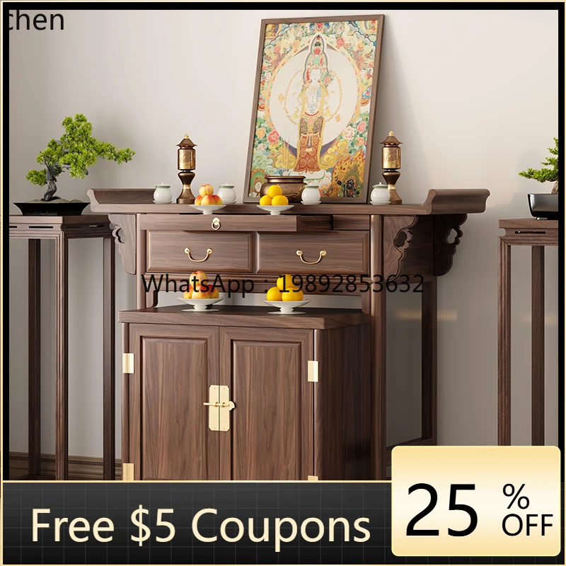 

solid wood table incense case simple Buddhist platform Buddhist hall Buddhist shrine shrine cabinet